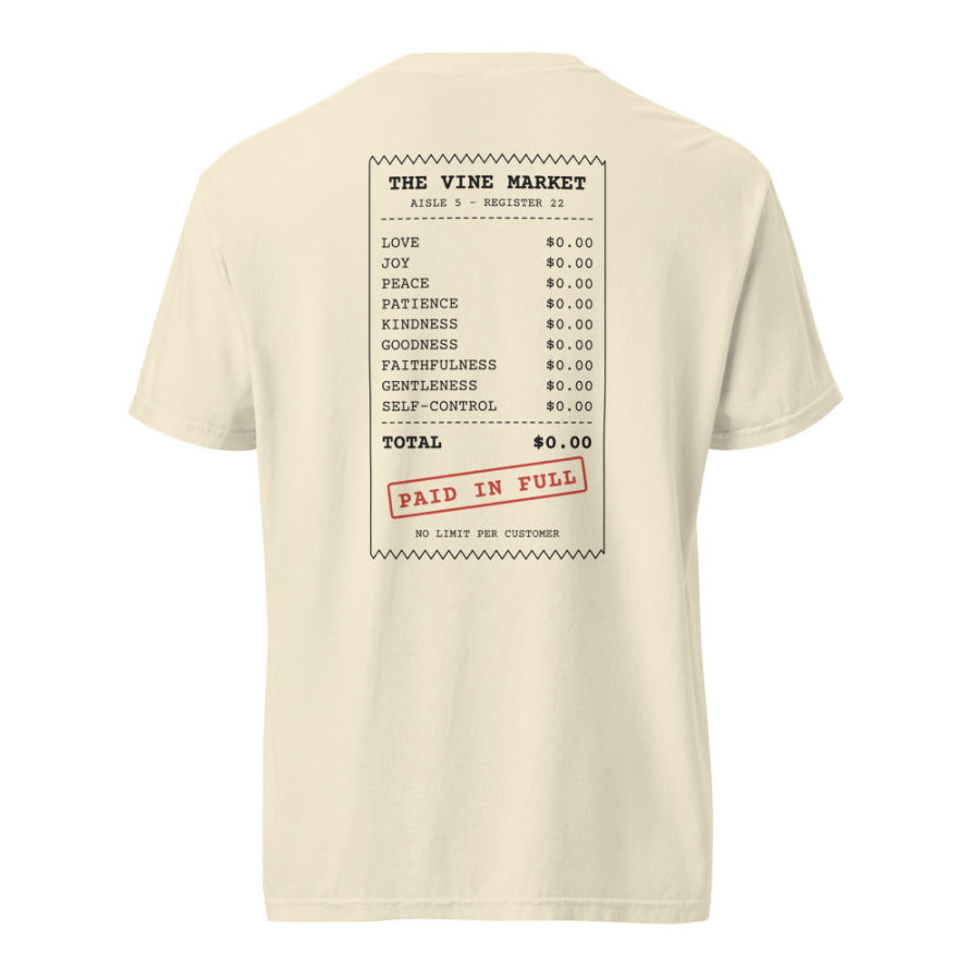 The Receipt Tee, back